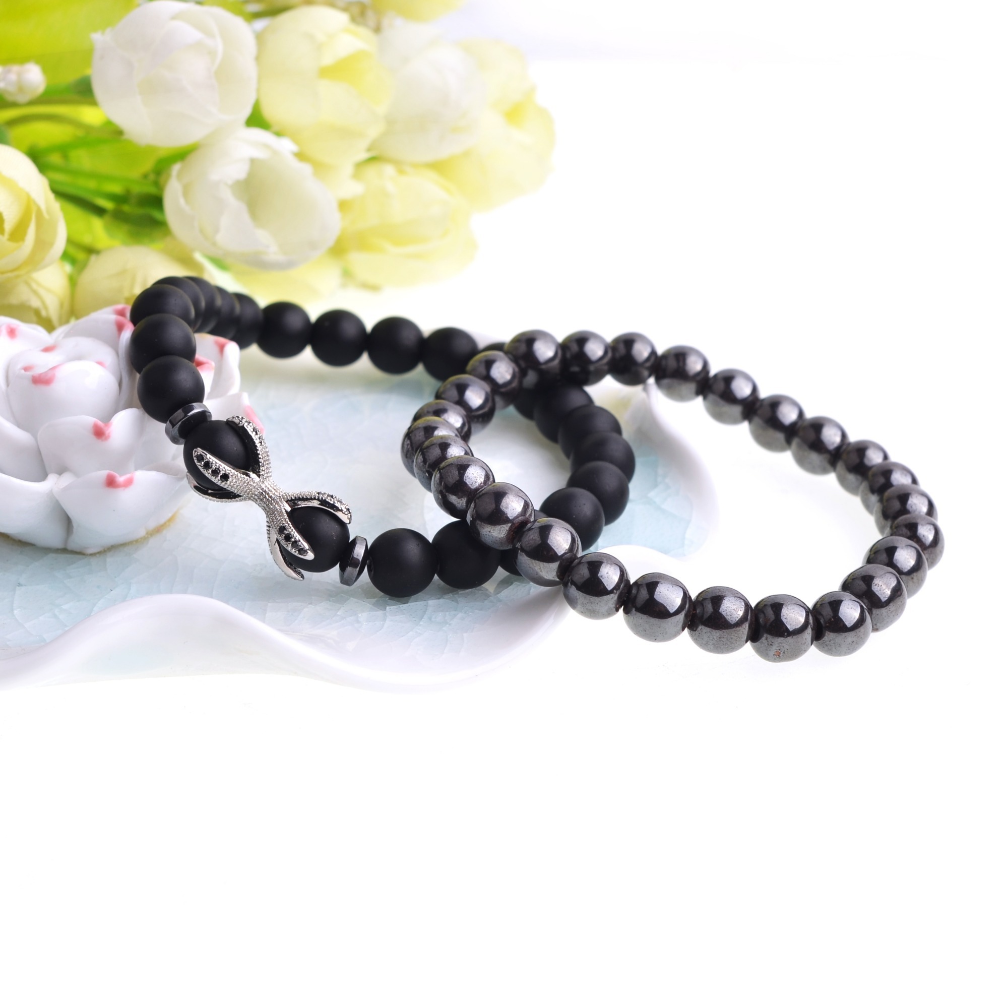 Matted Black Onyx Bracelet