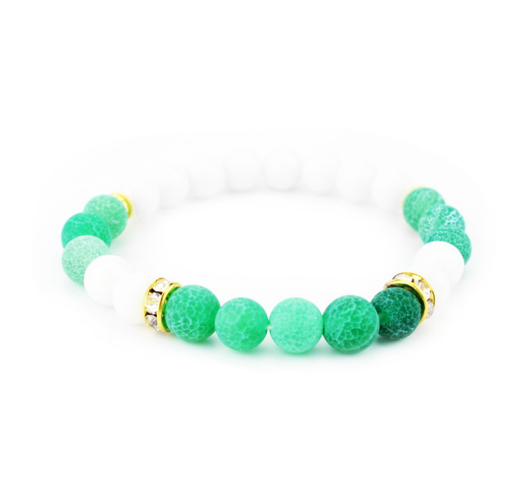 Popular Natural Stone Beads Bracelet Weathering Agate Lady Bracelet