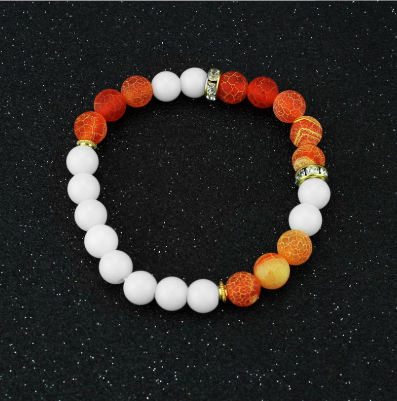 Popular Natural Stone Beads Bracelet Weathering Agate Lady Bracelet