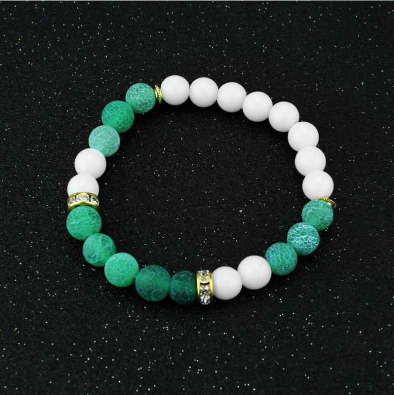 Popular Natural Stone Beads Bracelet Weathering Agate Lady Bracelet