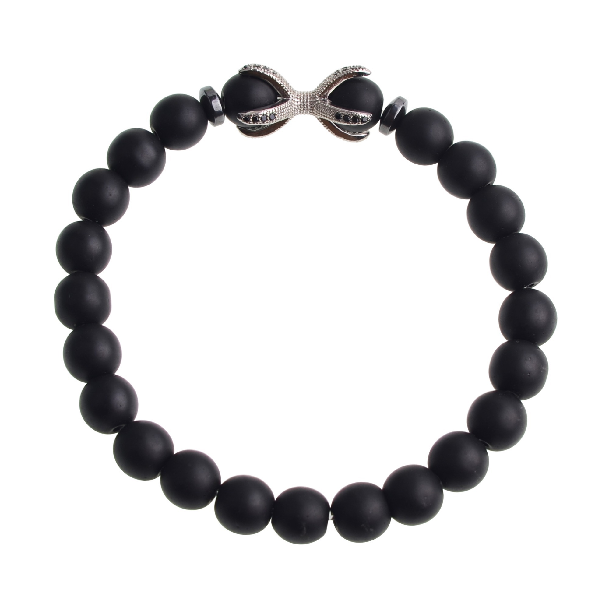 Matted Black Onyx Bracelet