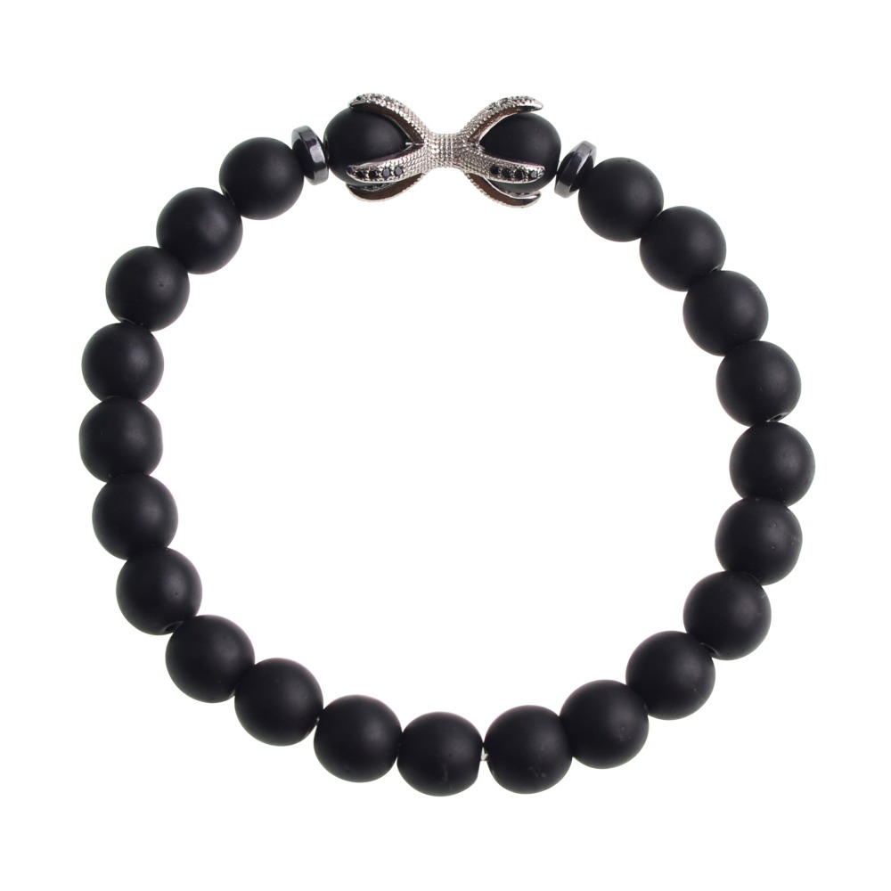 Matted Black Onyx Bracelet
