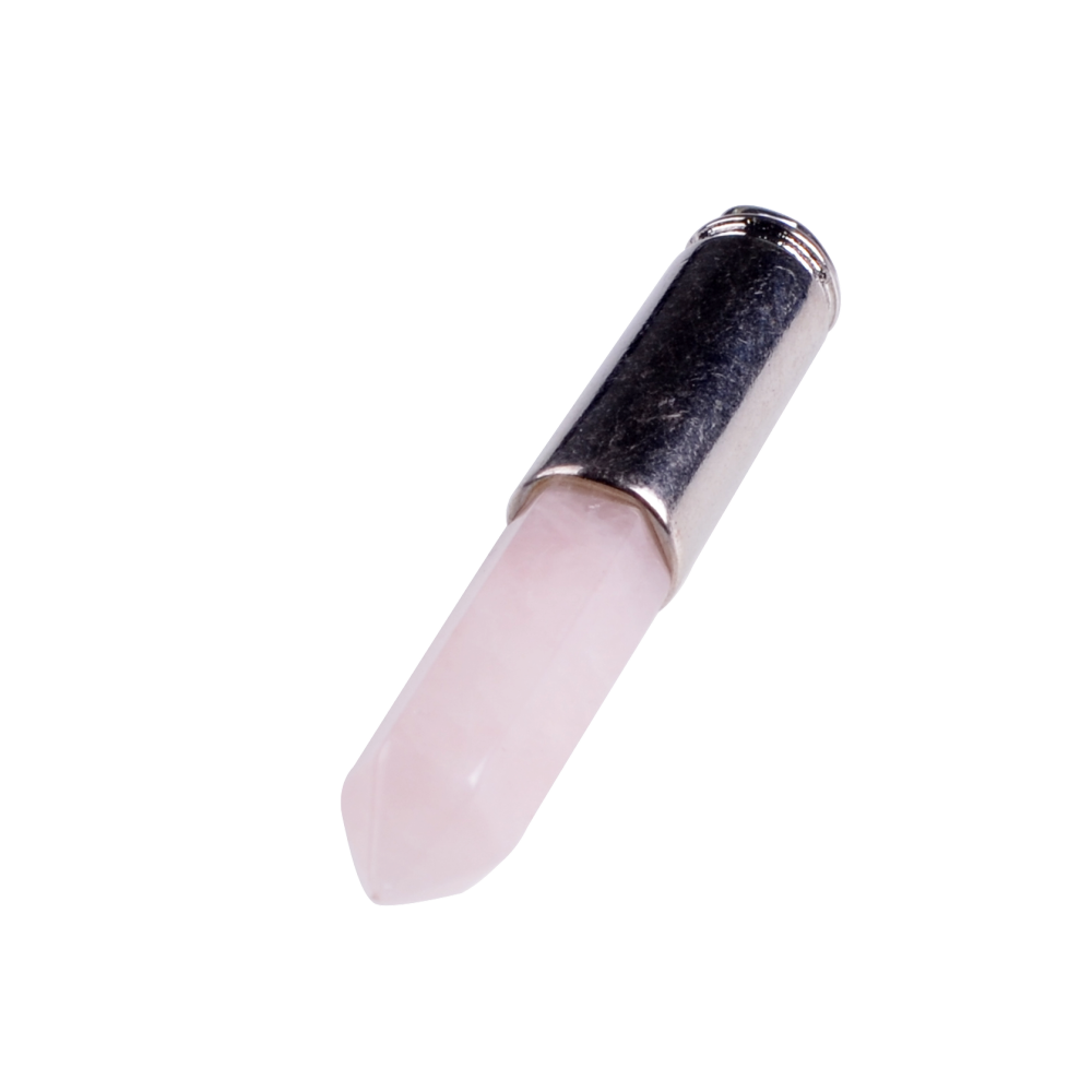 Natural Agate Stone Bullet Chakra Healing Gemstone Pendant Necklace