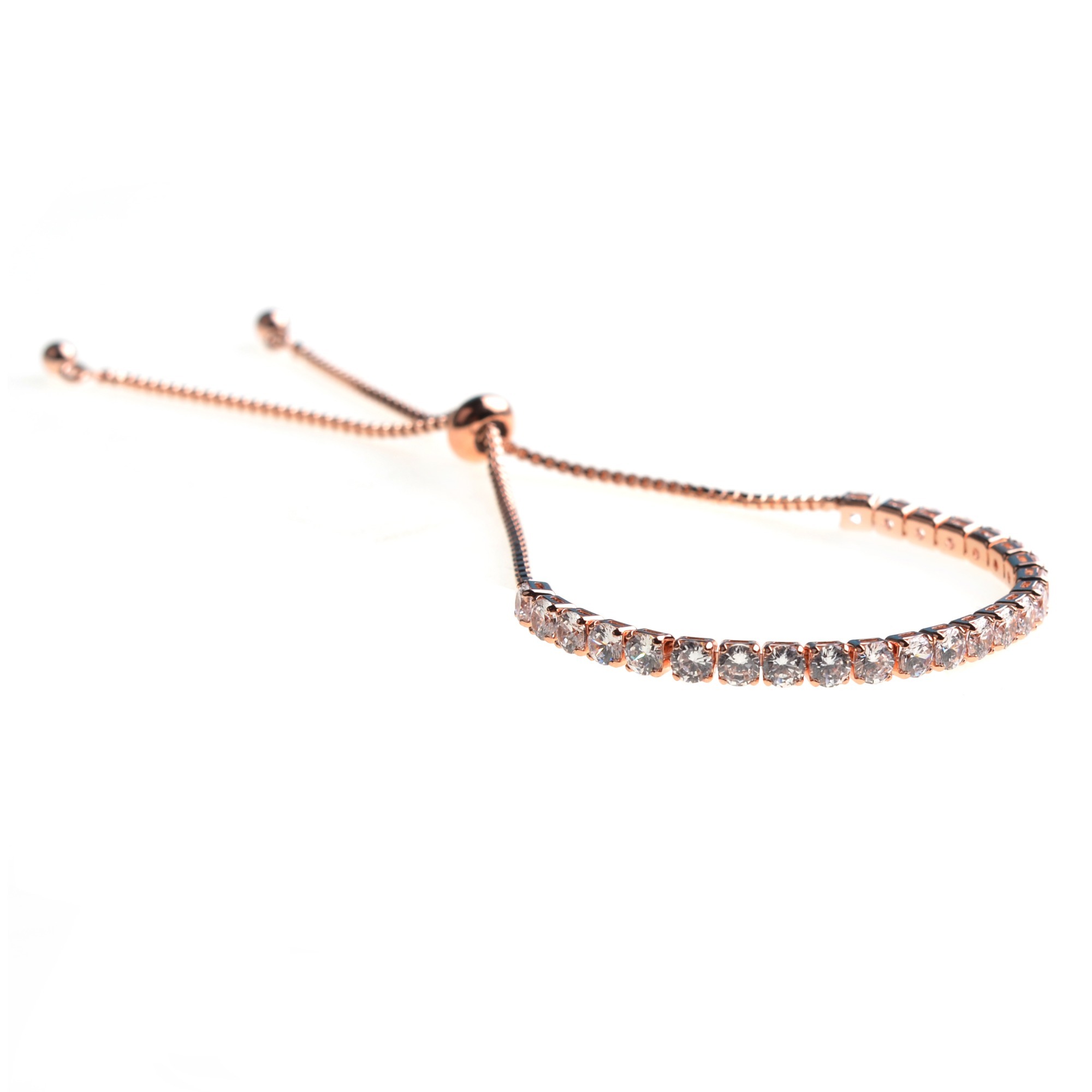 Fashion Alloy Adjustable Charm Bracelet Woman's Simple Diamond-studded Jewelry