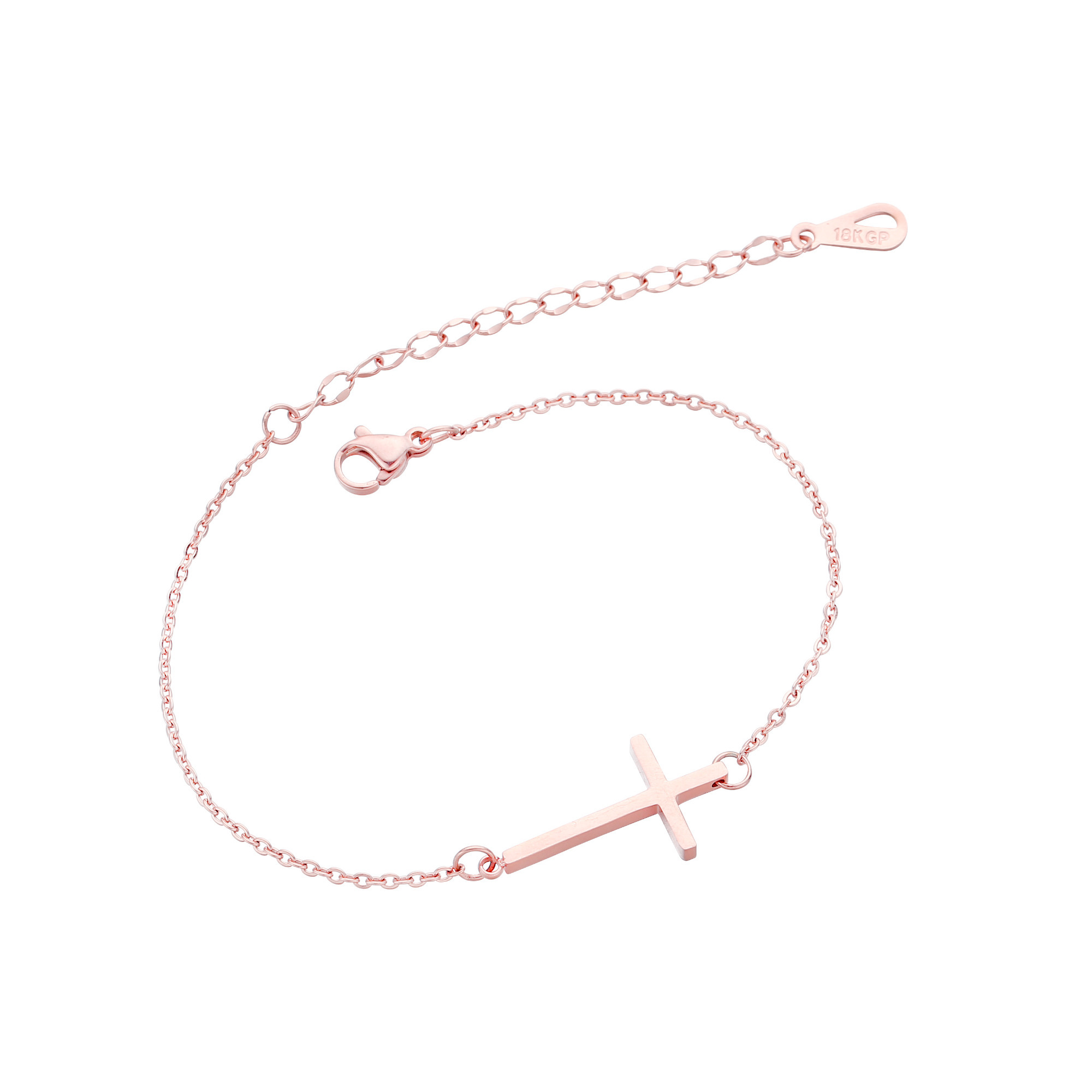 Silver Stainless Steel Cross Bracelet Women Fashion Gift For Women