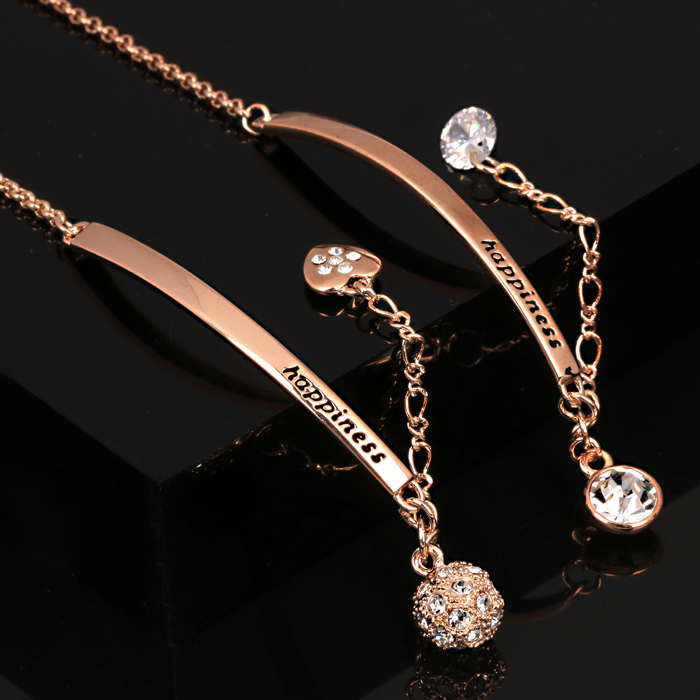 Stainless Stee Adjustable Bracelets Happiness Heartbeat Charm Jewelry for Women