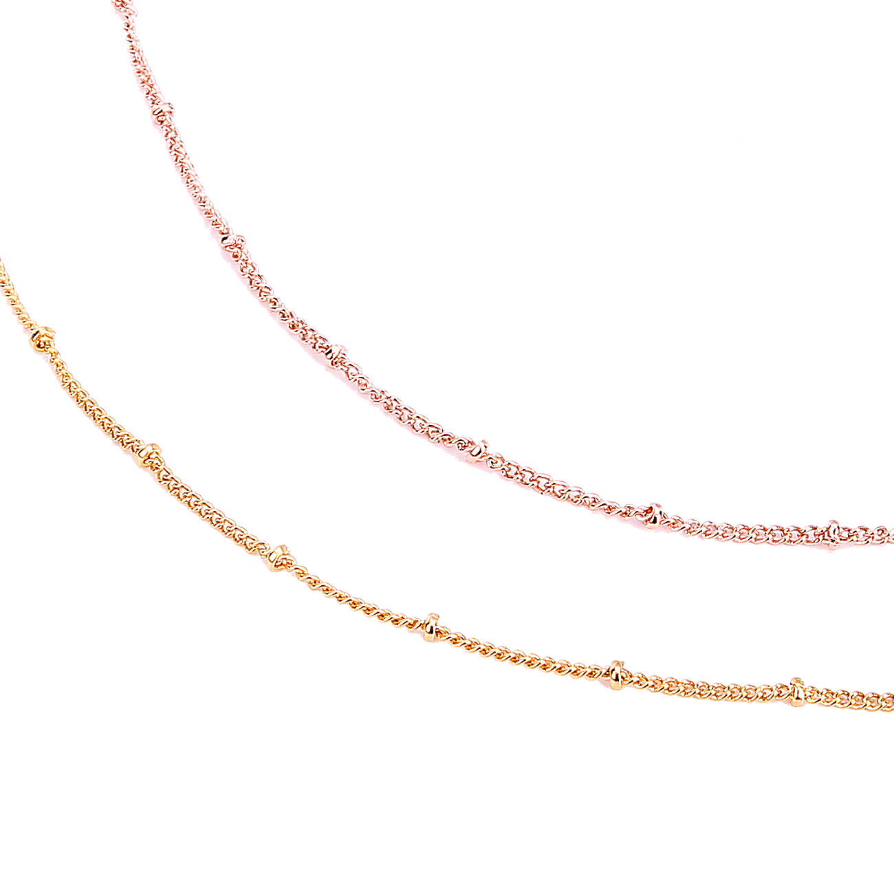 Fashion Metal Bean Chain Thin Chain Bead Ball Bracelet for Women