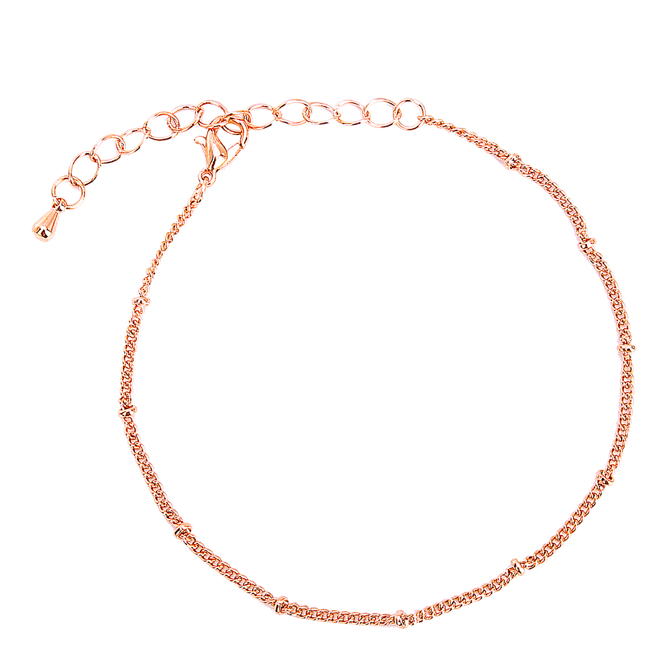 Fashion Metal Bean Chain Thin Chain Bead Ball Bracelet for Women