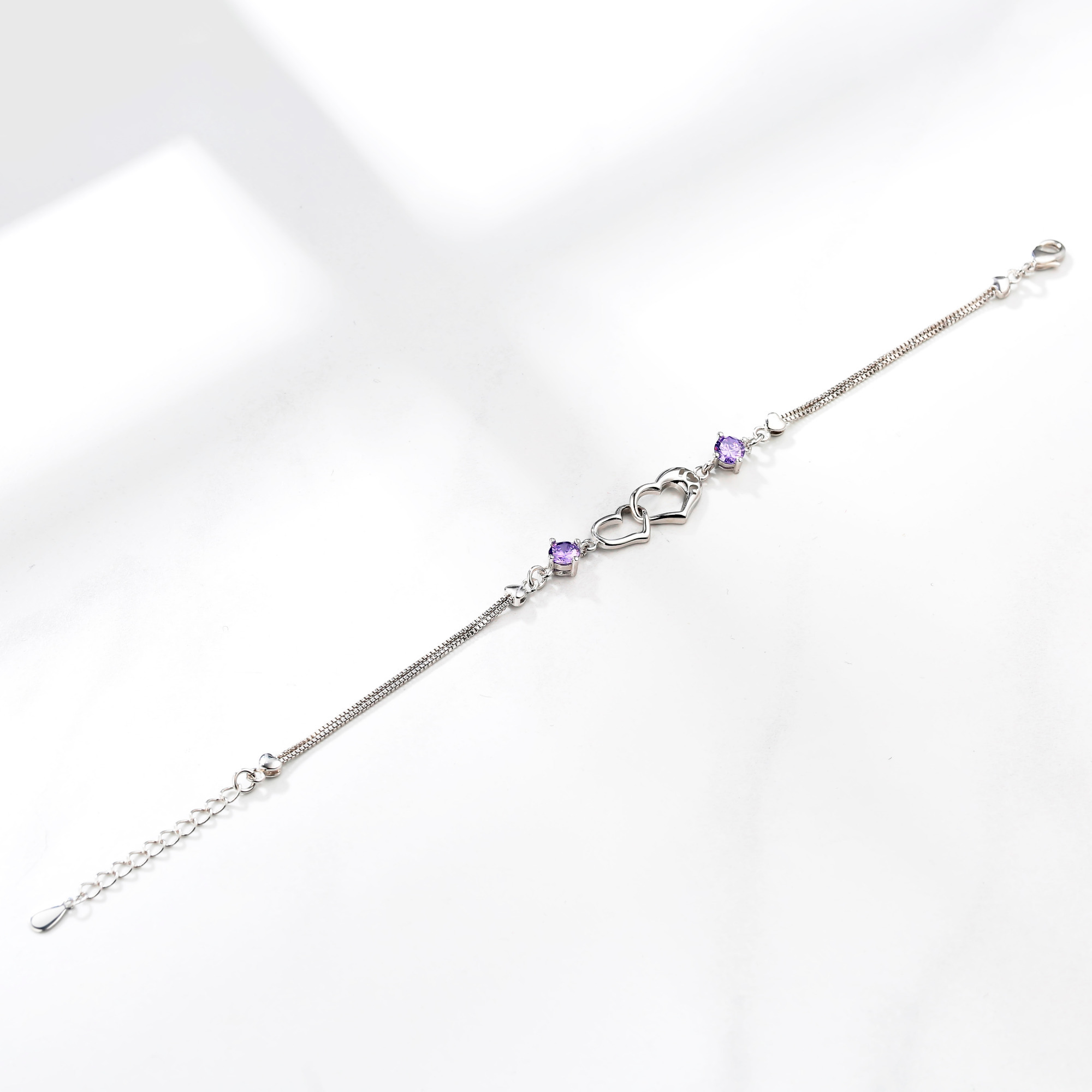 Zircon Women Chain Heart Bracelet Women Fashion Gift For Women Women Bracelet