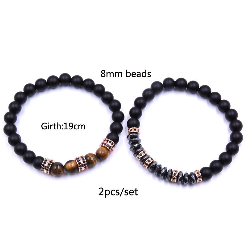Rose Gold Micro-set Spacer Bracelet Man Fashion Women Fashion Gift For Women Beautiful Beads