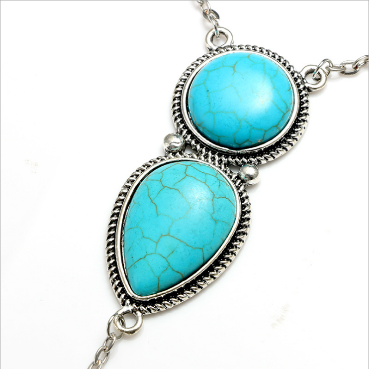 European foreign trade new Style Bohemian national wind beach turquoise Bracelet