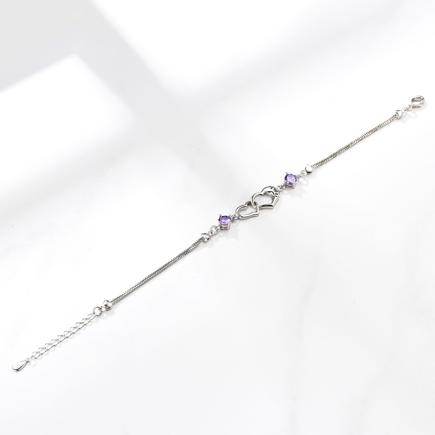 Zircon Women Chain Heart Bracelet Women Fashion Gift For Women Women Bracelet