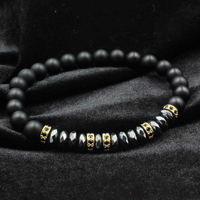 Rose Gold Micro-set Spacer Bracelet Man Fashion Women Fashion Gift For Women Beautiful Beads