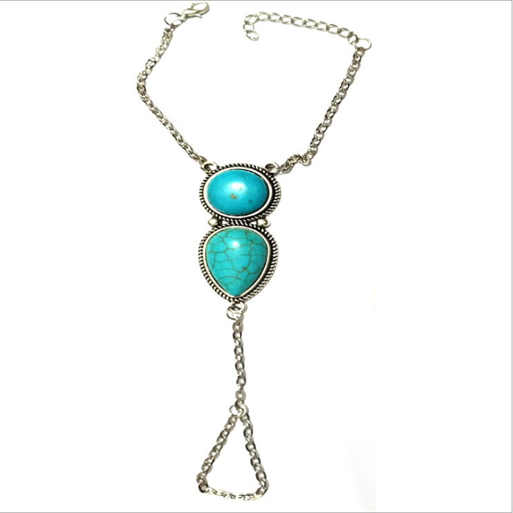 European foreign trade new Style Bohemian national wind beach turquoise Bracelet