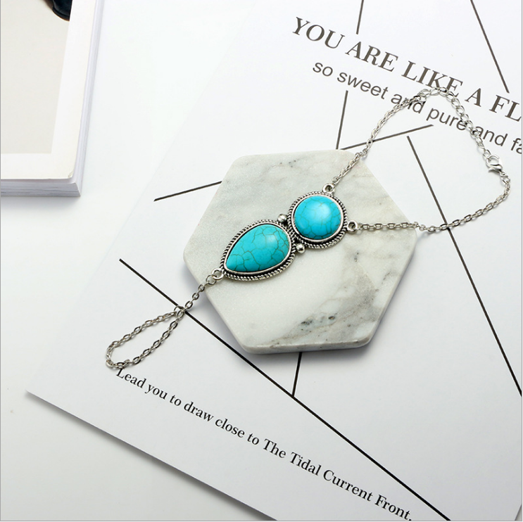 European foreign trade new Style Bohemian national wind beach turquoise Bracelet