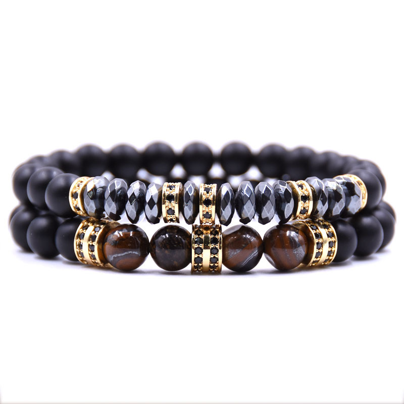 Rose Gold Micro-set Spacer Bracelet Man Fashion Women Fashion Gift For Women Beautiful Beads