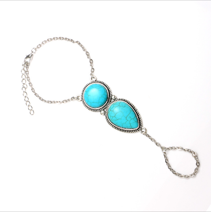 European foreign trade new Style Bohemian national wind beach turquoise Bracelet