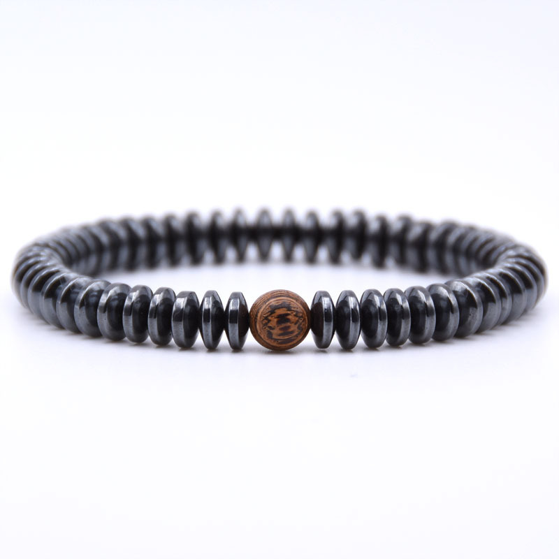Hematite Beads Stone Therapy Health Care Jewelry Black Onyx Turquoise Bracelet