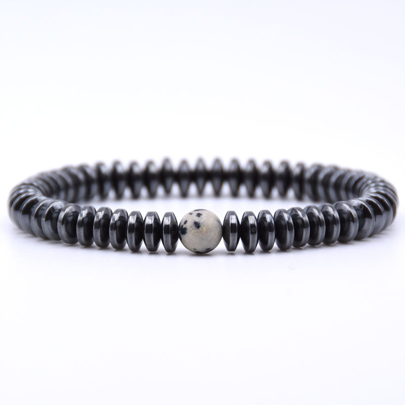 Hematite Beads Stone Therapy Health Care Jewelry Black Onyx Turquoise Bracelet