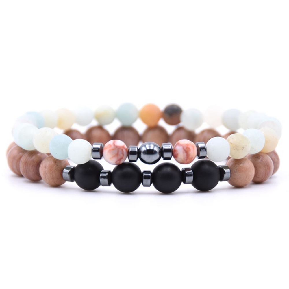 2PCS/Lot 6MM Spectrolite Bracelet And 8MM Soda lite Bracelet Man Fashion Women Fashion Gift For Women Fashion Bracelets