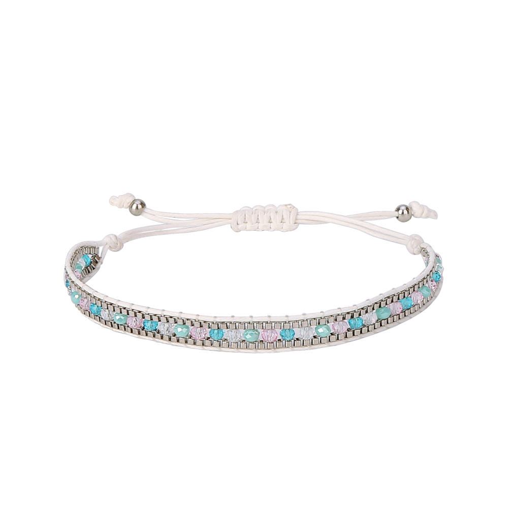 3pcs/set Multilayer Women Adjustable Bangle Double Wrap Leather Charm Bracelets