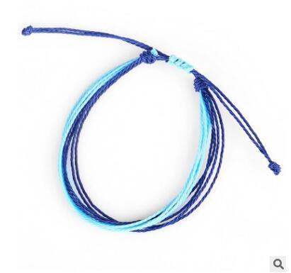 Colorful Multilayer Leather Interlaced Cuff  Wristband Charm Bracelet For Woman