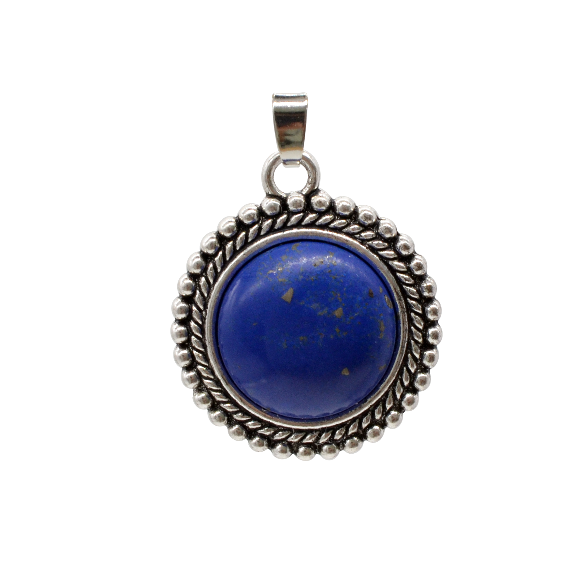 Natural Crystal Stone Round Sun Chakra Healing Gemstone Pendant Charm Necklace