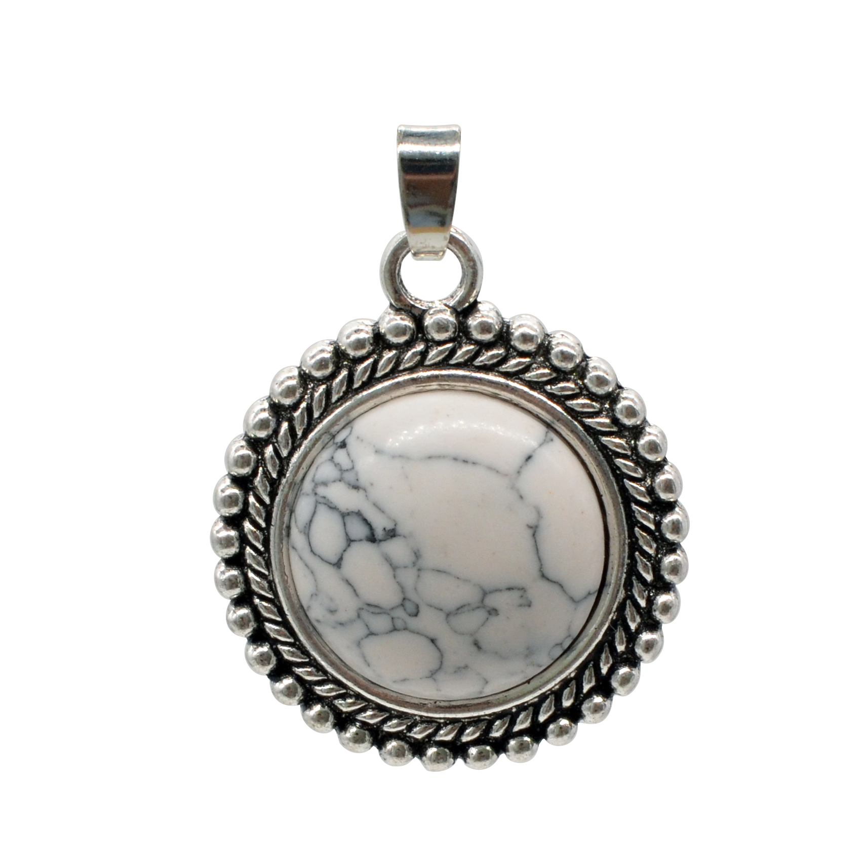 Natural Crystal Stone Round Sun Chakra Healing Gemstone Pendant Charm Necklace