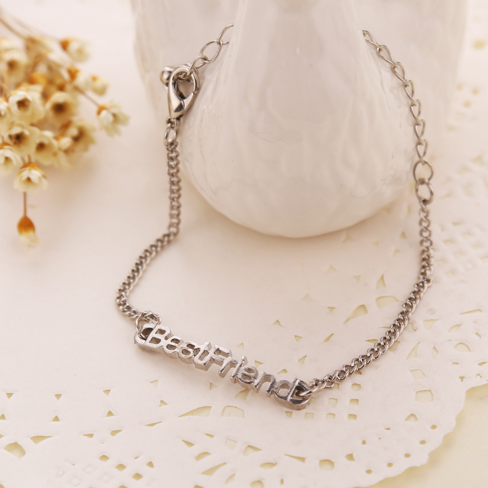 Fashion Alloy  Best Friends Adjistable Bracelet Long Distance Friendship Gift