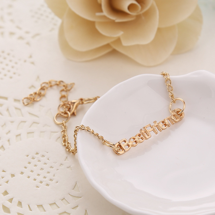 Fashion Alloy  Best Friends Adjistable Bracelet Long Distance Friendship Gift