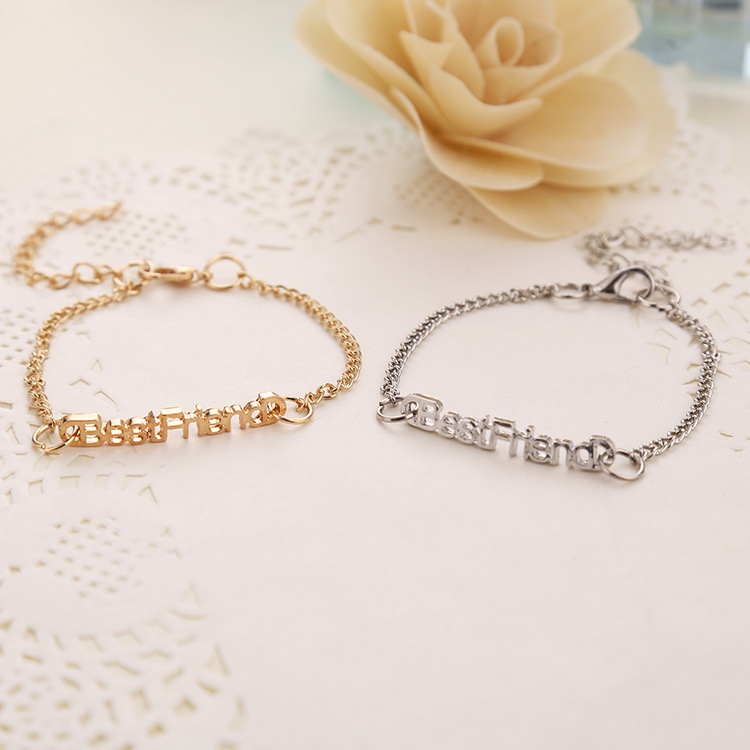 Fashion Alloy  Best Friends Adjistable Bracelet Long Distance Friendship Gift
