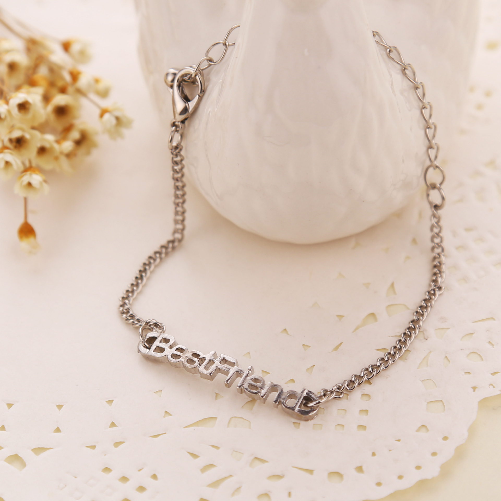 Fashion Alloy  Best Friends Adjistable Bracelet Long Distance Friendship Gift
