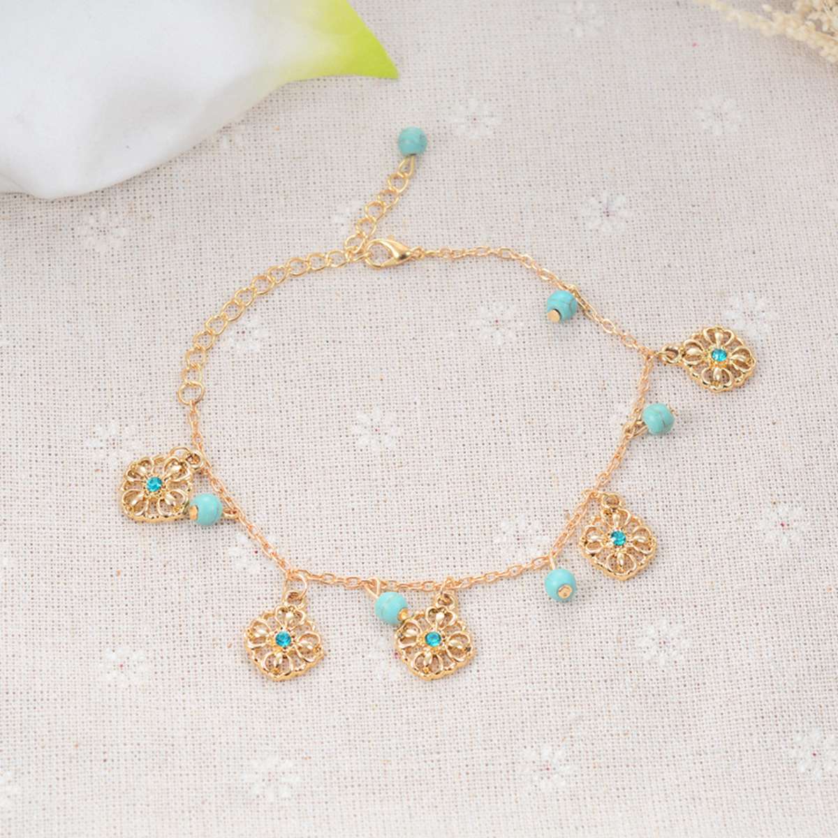 Boho Wave Anklet Multi-Layer Beach Anklet Foot Charm Jewelry Gifts Women