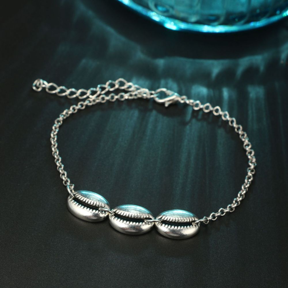 Boho Wave Shell Anklet Multi-Layer Beach Anklet Foot Charm Jewelry Gifts Women
