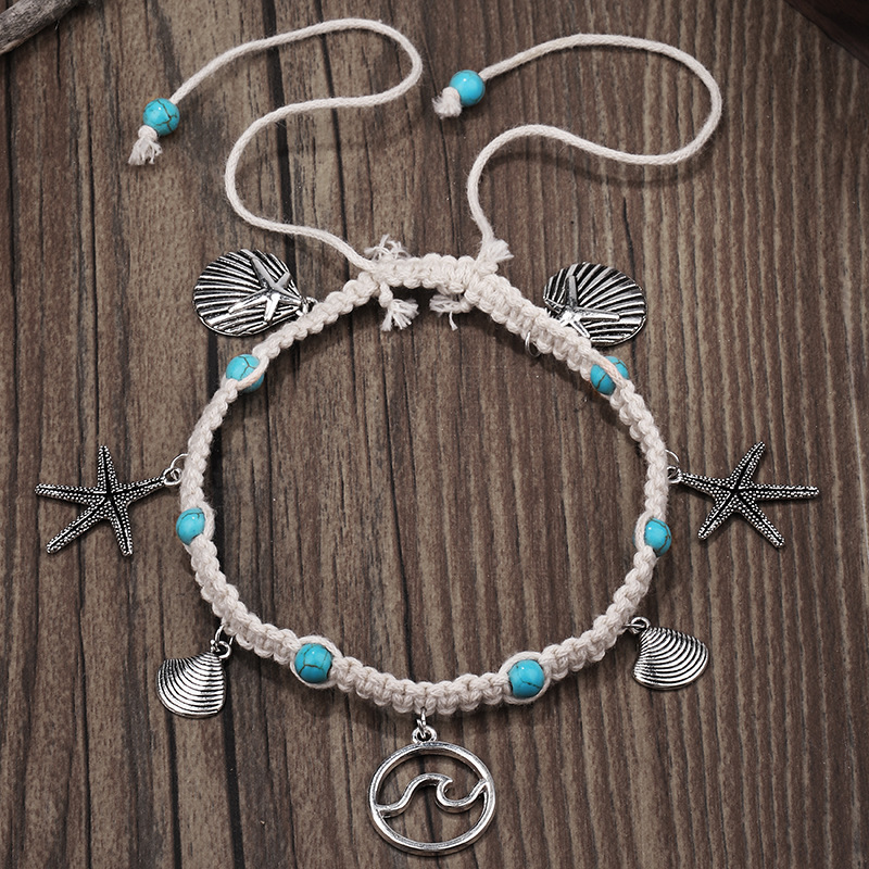 Boho Wave Anklet Multi-Layer Beach Anklet Foot Charm Jewelry Gifts Women