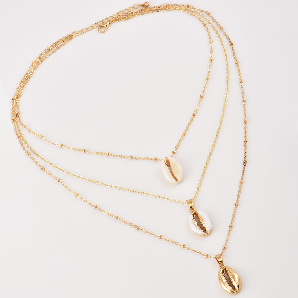 Multi-Layer Moon Necklace Choker with Long Chain for Women and Girls