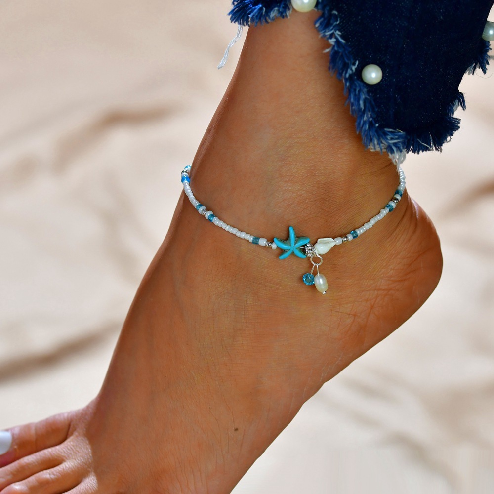 Boho Star Beach Anklet Foot Charm Jewelry Gifts Women