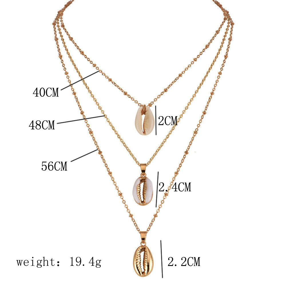 Multi-Layer Moon Necklace Choker with Long Chain for Women and Girls