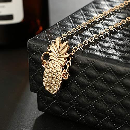 Gold Pineapple Charms Anklet Fruit Ankle Bracelet for Girls Vocation Jewelry