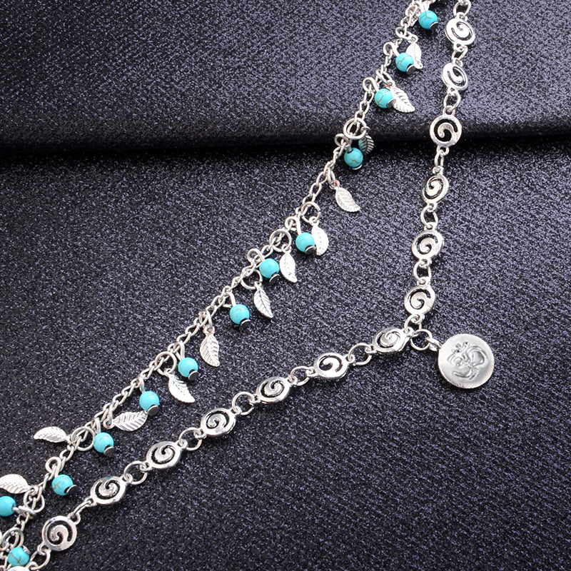 Boho Lotus Alloy Pendant Beach Anklet Foot Charm Jewelry Gifts Women