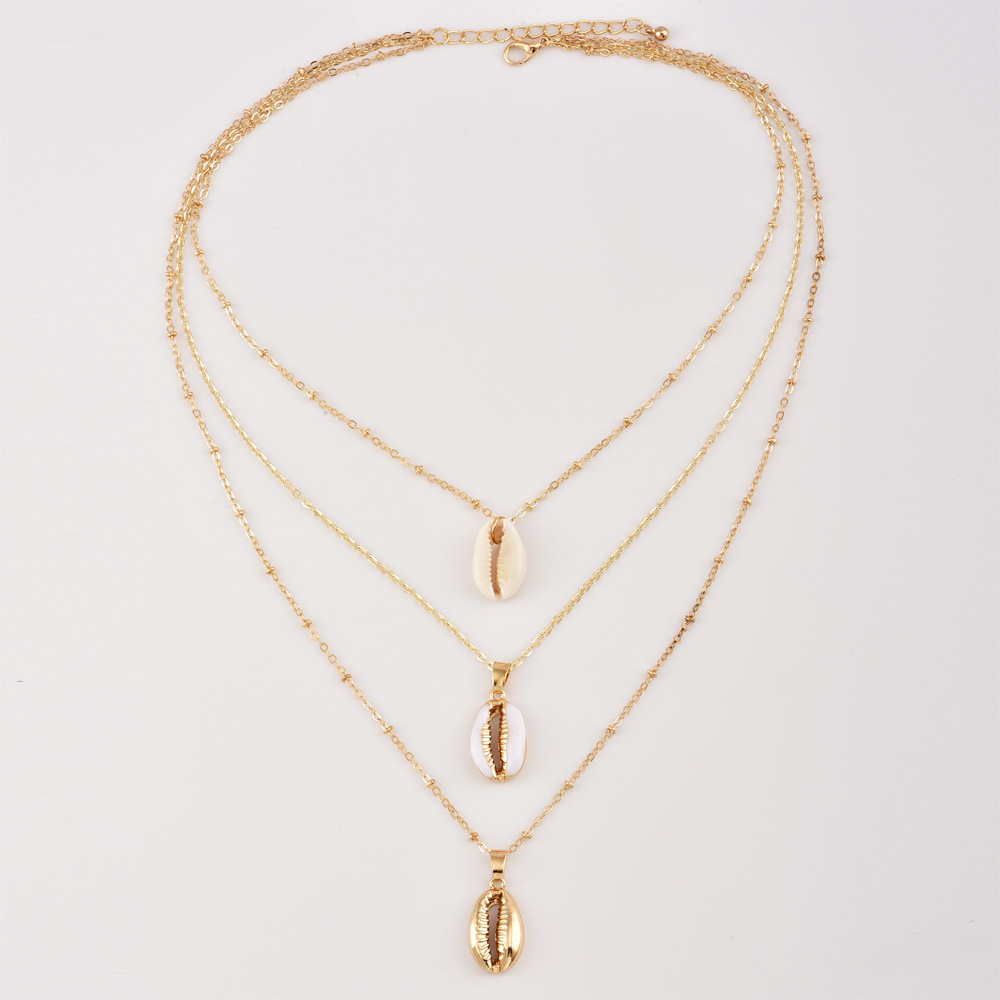 Multi-Layer Moon Necklace Choker with Long Chain for Women and Girls