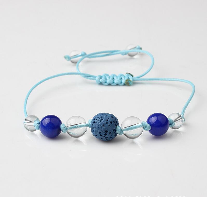 Wave Crystal Bracelet Braided Rope Bracelet Set Adjustable Friendship Bohemian Handmade Bracelet
