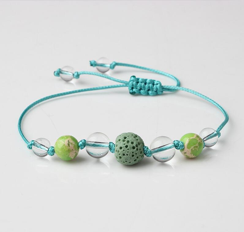 Wave Crystal Bracelet Braided Rope Bracelet Set Adjustable Friendship Bohemian Handmade Bracelet
