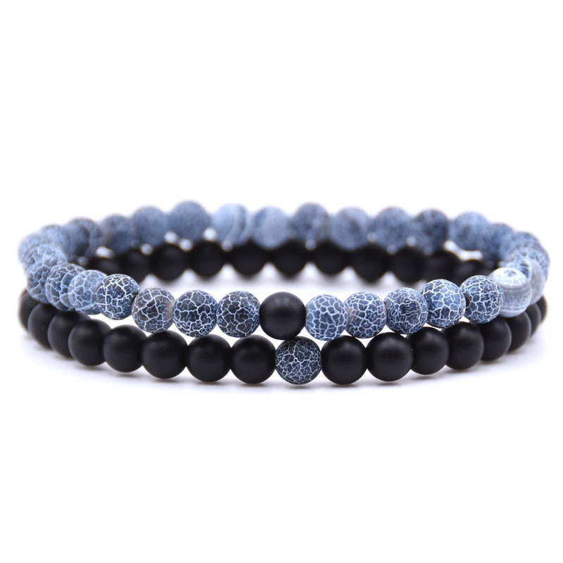 6MM Natural Gemstone Couple Bracelet for women Men