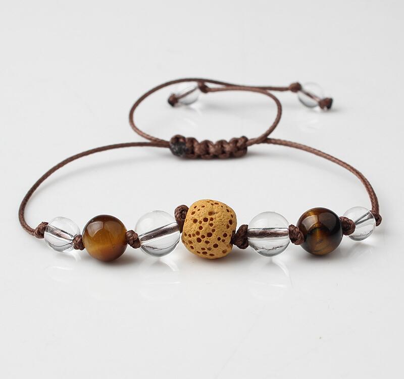 Wave Crystal Bracelet Braided Rope Bracelet Set Adjustable Friendship Bohemian Handmade Bracelet