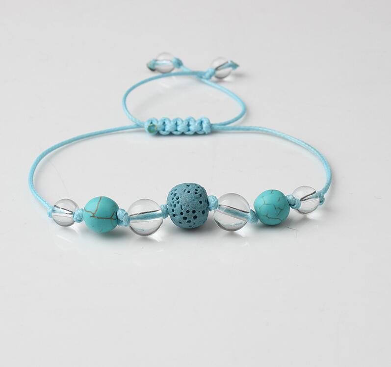 Wave Crystal Bracelet Braided Rope Bracelet Set Adjustable Friendship Bohemian Handmade Bracelet