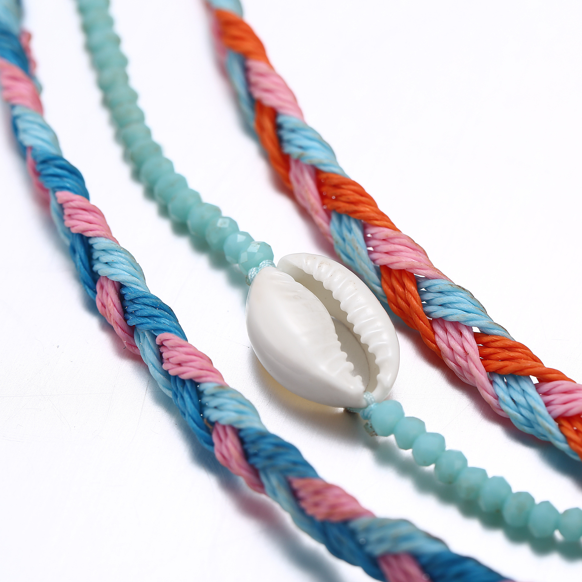 3PCS/SET Wave Bracelet,Navy Style Velvet Hand-woven Knit Knot Bracelet Three-piece Suit for Women Girls Holiday Jewelry