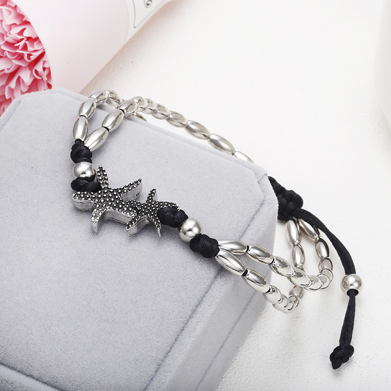 Boho Starfish Anklets Vintage Ankle Bracelets Silver Beach Pendant Anklet for Women and Girls