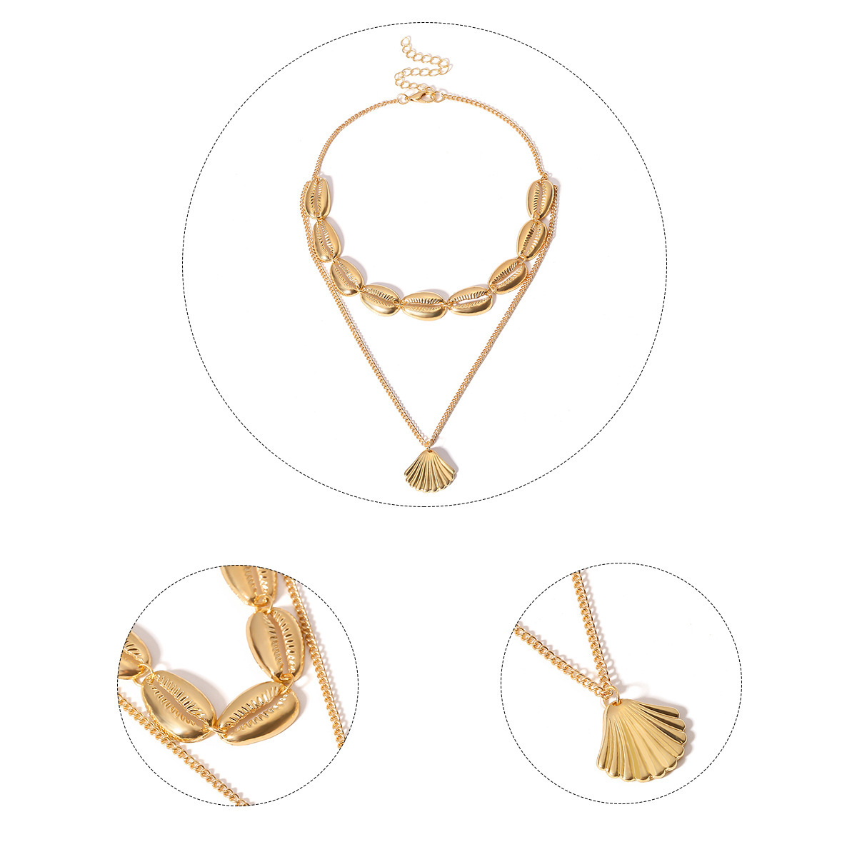 Women Necklace Chains,Nmch Fashion Tassel Multilayer Necklace Elegant Silver Gold Chain Jewelry SN0733G