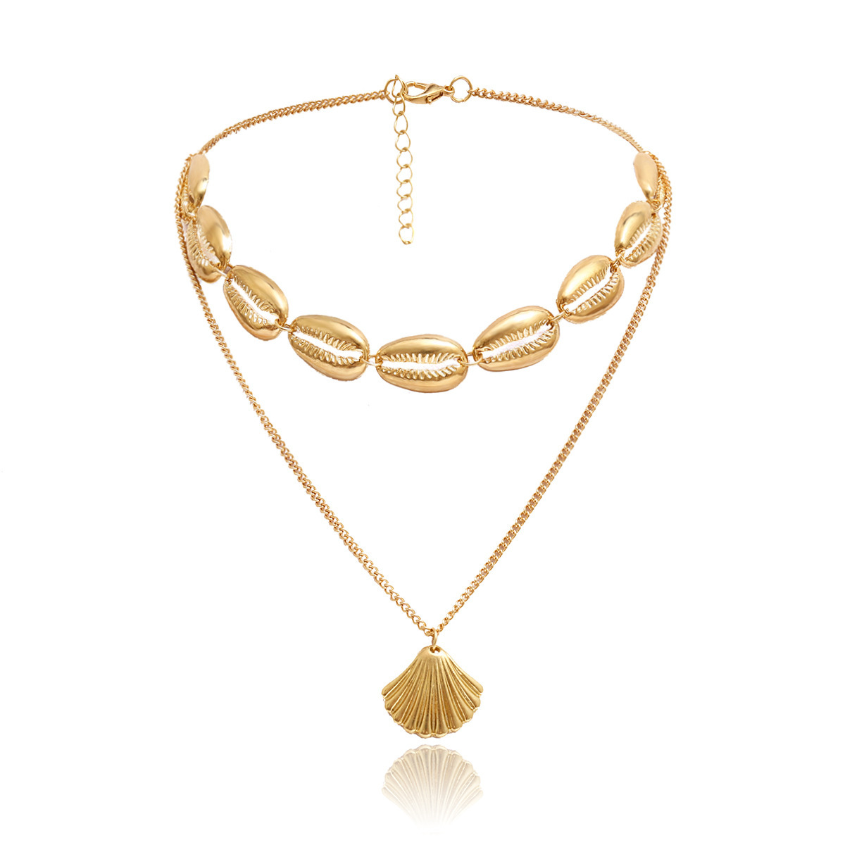 Women Necklace Chains,Nmch Fashion Tassel Multilayer Necklace Elegant Silver Gold Chain Jewelry SN0726G